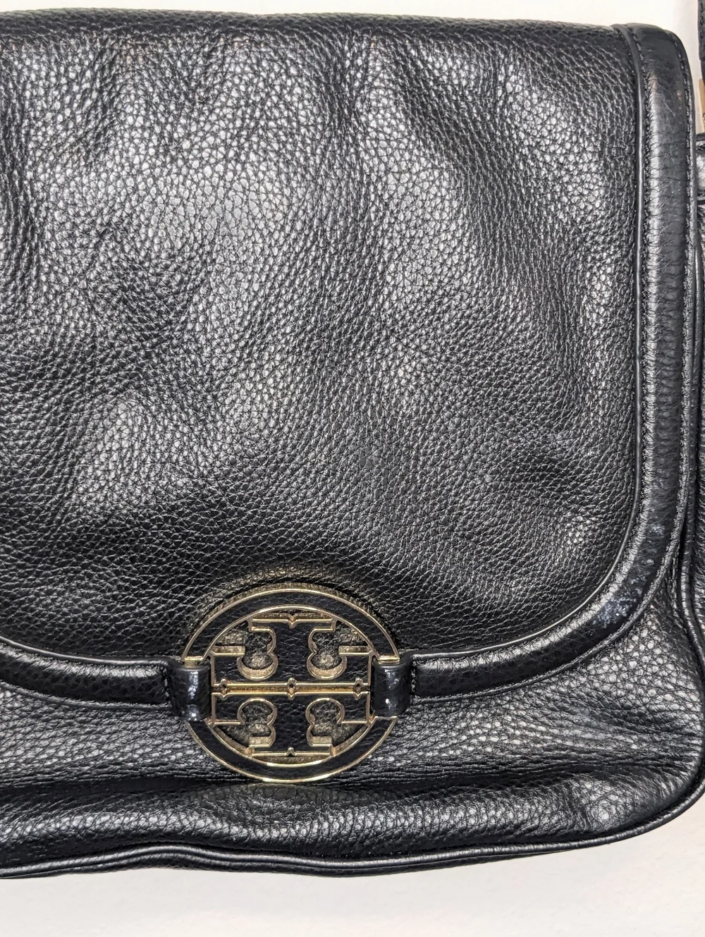 Tory Burch Black Leather Amanda Crossbody Bag